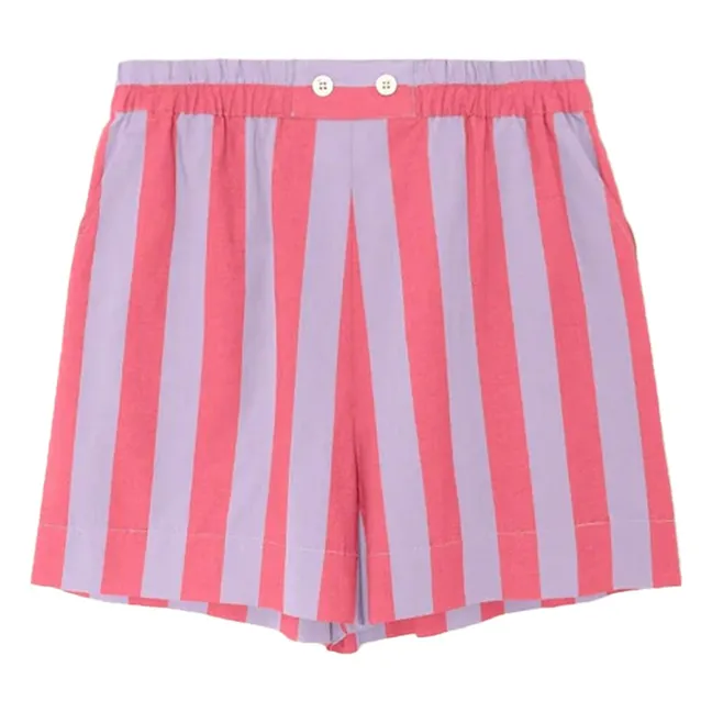 Short Casey Rayures | 	Lilas