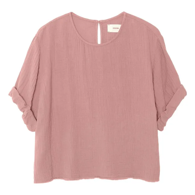 Top Carson Gaze de Coton | Vieux Rose