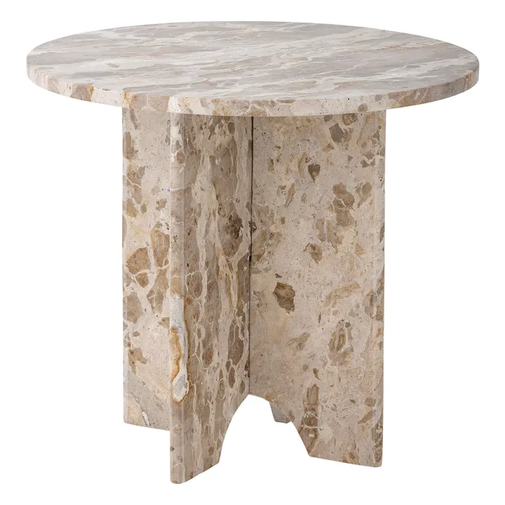 Mesa auxiliar Jasmia de mármol | Marrón- Imagen del producto n°3