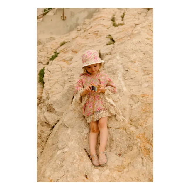 Poncho da bagno Mael in cotone biologico | Giallo