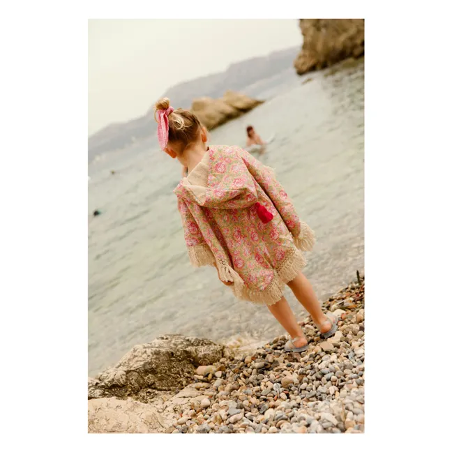 Poncho da bagno Mael in cotone biologico | Giallo