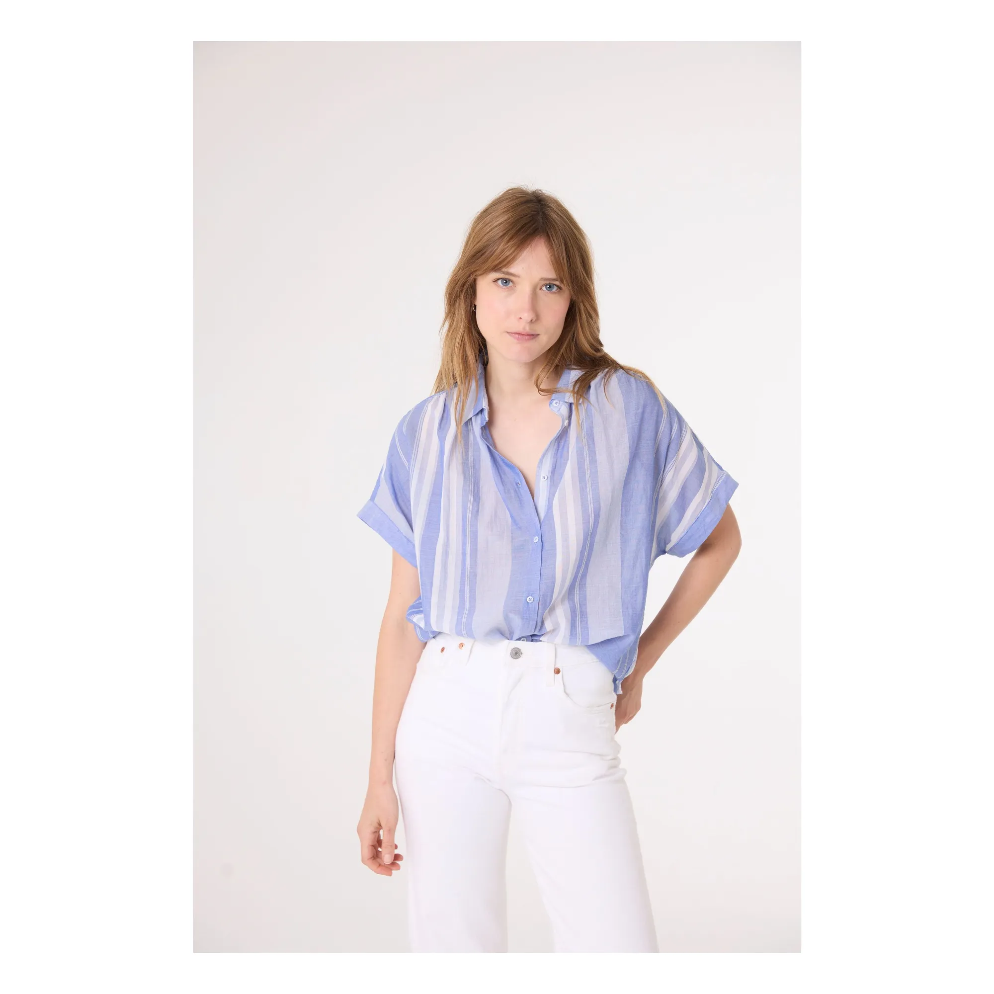 Sacrécoeur Blue Louisa Medi Shirt