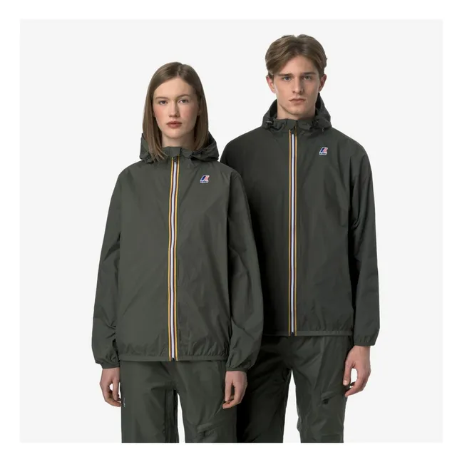 Windjacke Le Vrai 4.0 Claude Ripstop Recycelte Fasern  | Dunkelgrün