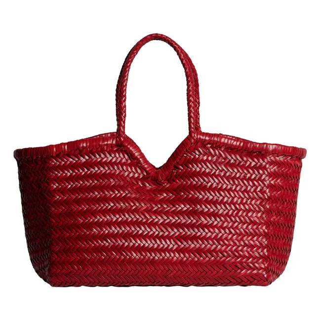 Einkaufstasche Neruda Leder | Rot