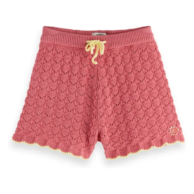 Short Maille Ajourée | Rose