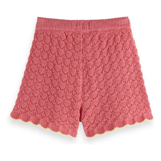 Short Maille Ajourée | Rose