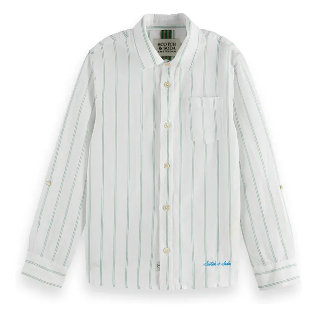 Chemise Rayée | White