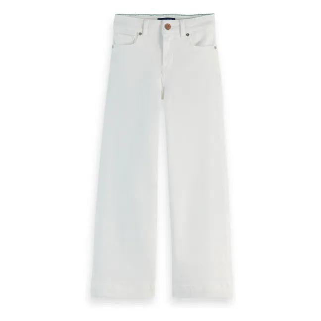 Flare Wave Jeans | White