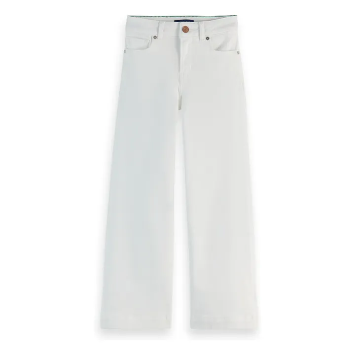 Jean Flare Vague | Blanc- Image produit n°0