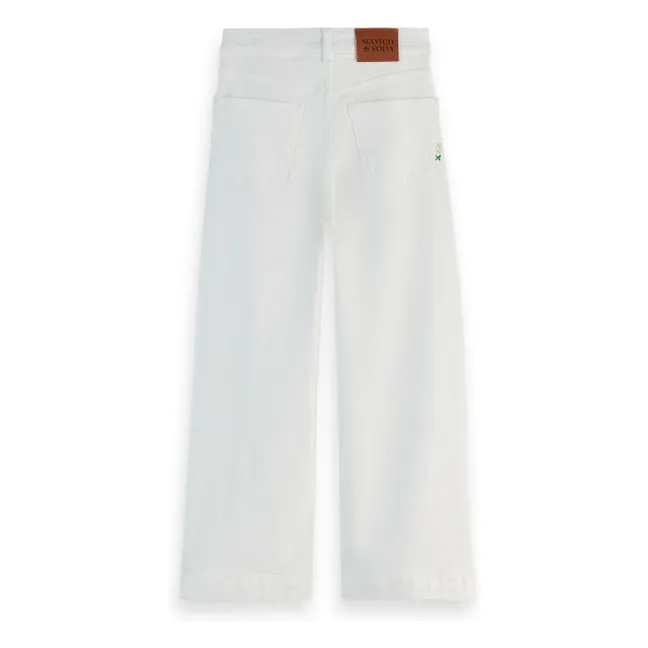 Flare Wave Jeans | White