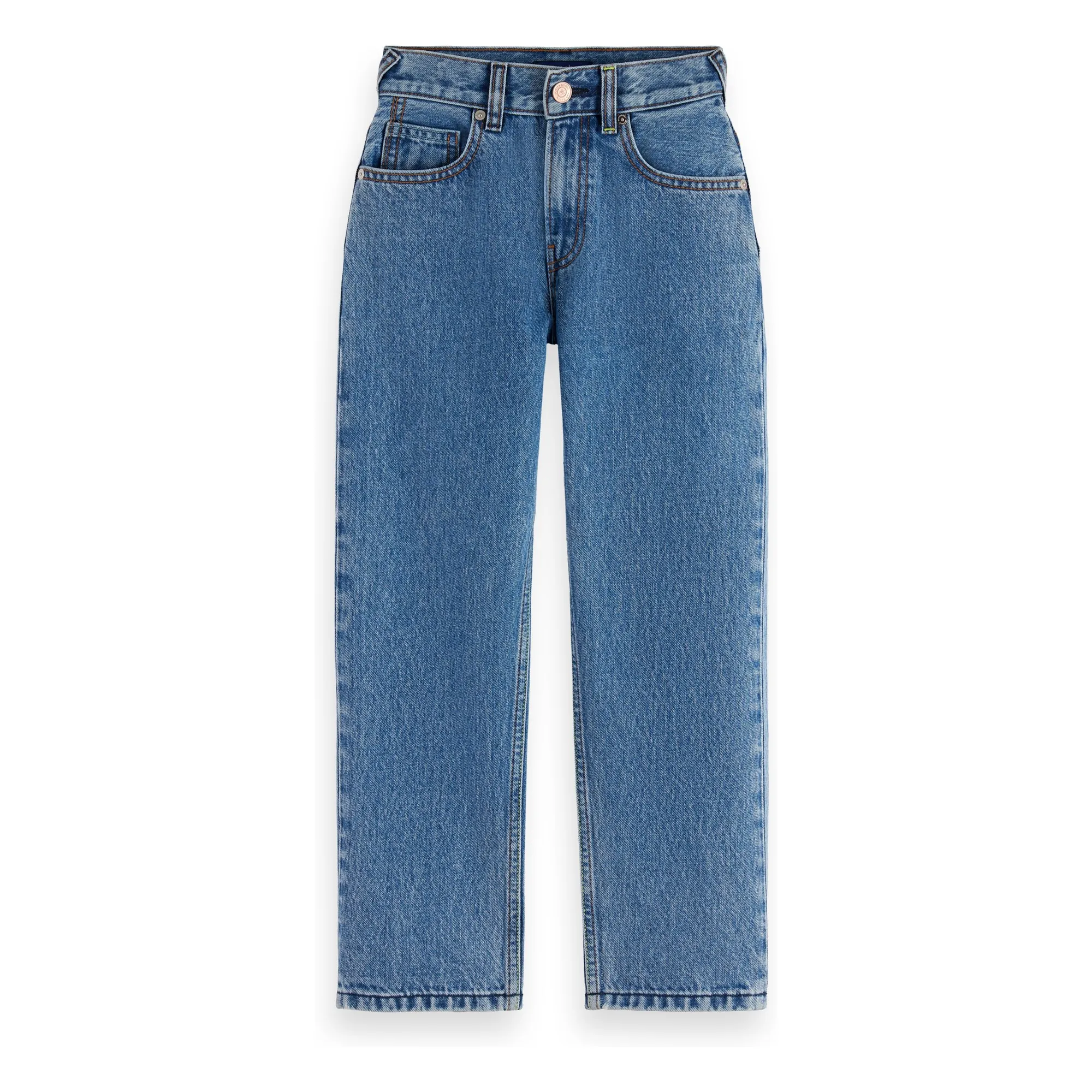 Scotch & Soda Blue Straight Jeans Recycled Fiber