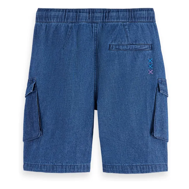 Short Cargo Denim | Bleu