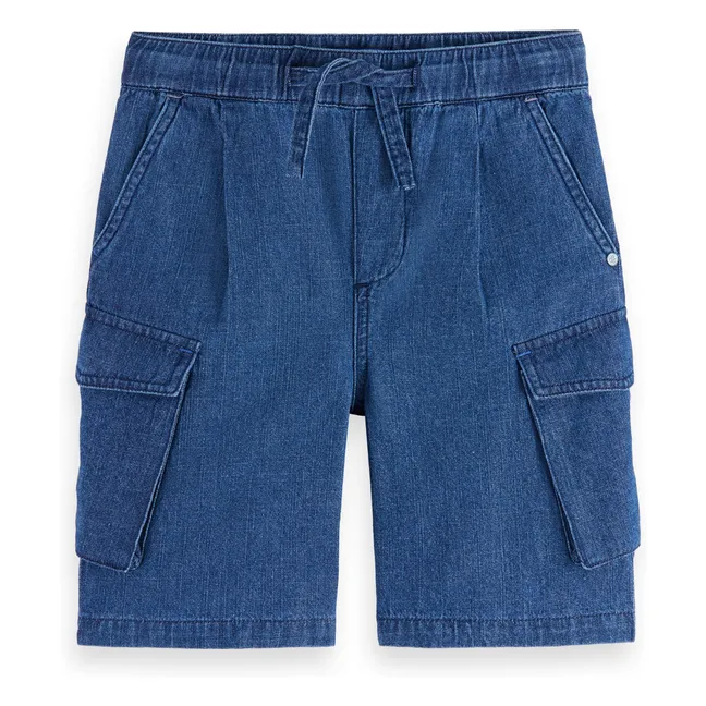 Short Cargo Denim | Bleu