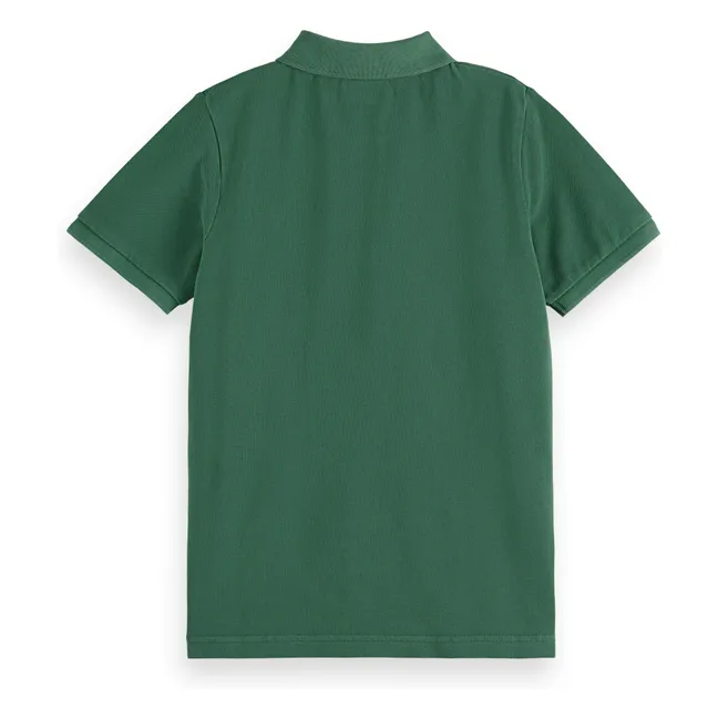 Gesticktes Logo Polo | Grün