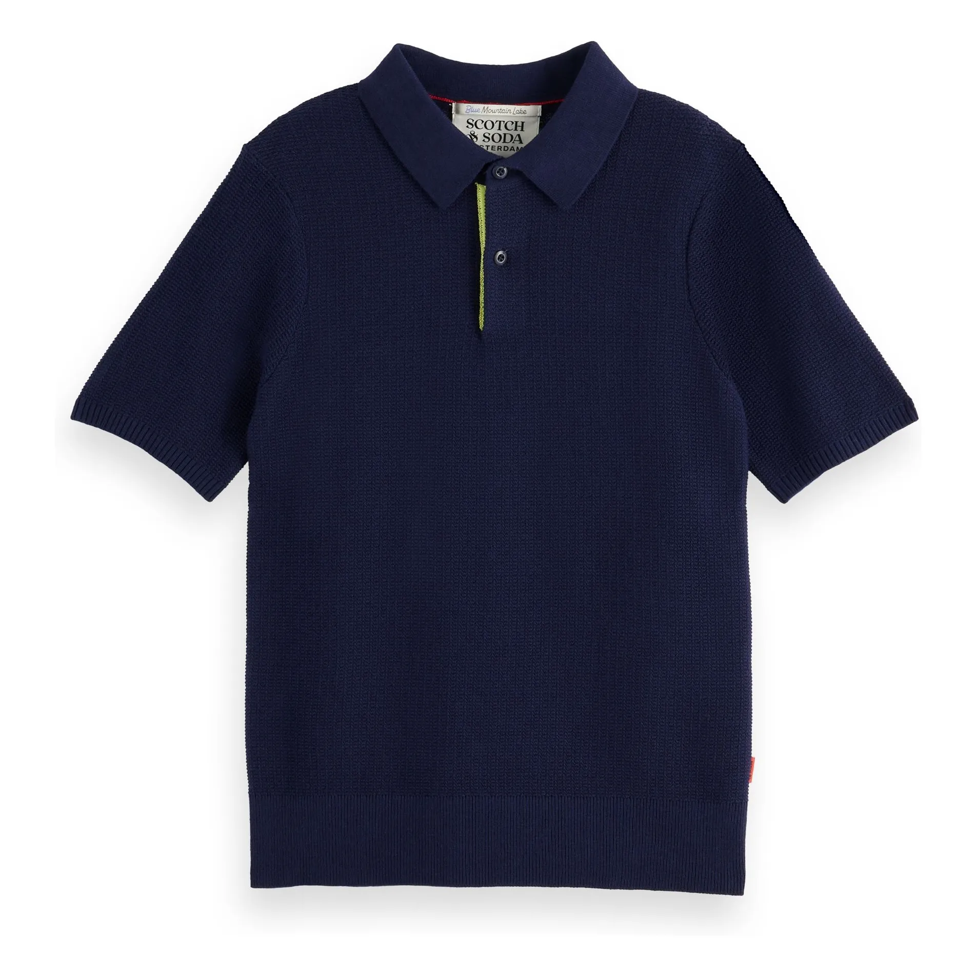 Scotch & Soda Navy Blue Knit Polo