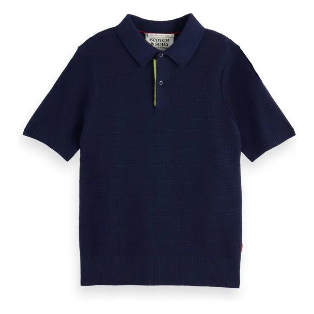 Polohemd Mesh | Navy