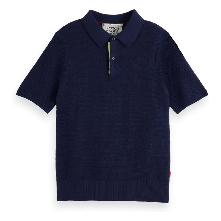 Polo Maille | Bleu marine- Image produit n°0