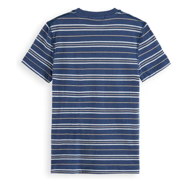 T-shirt Rayé | Bleu