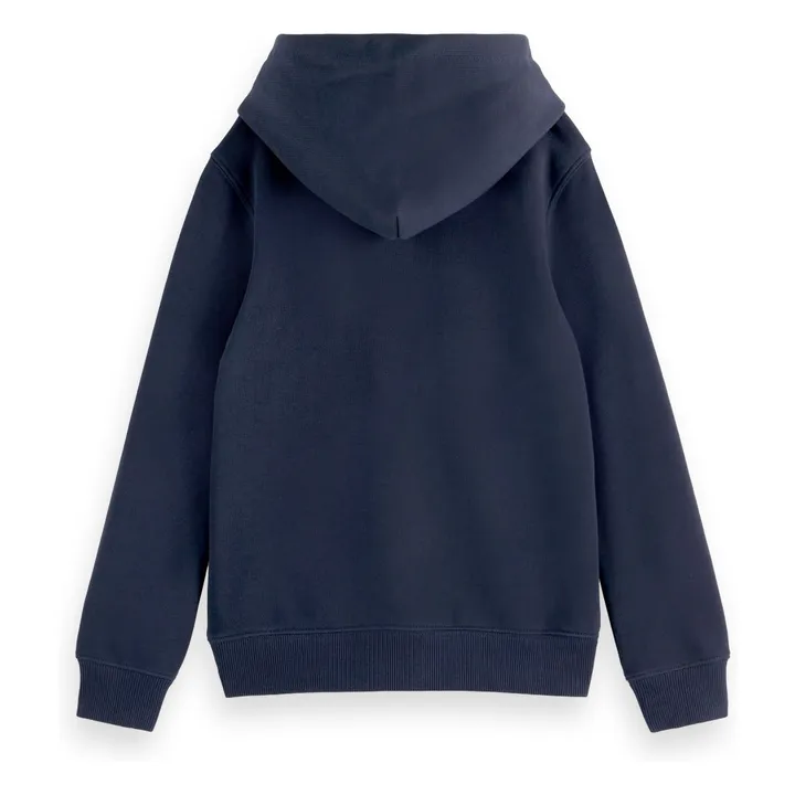 Hoodie Logo Coton Bio | Bleu marine- Image produit n°1