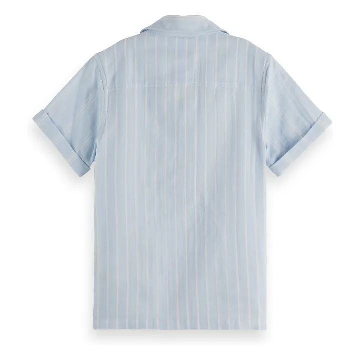 Chemise Rayure Retroussée | Bleu- Image produit n°1