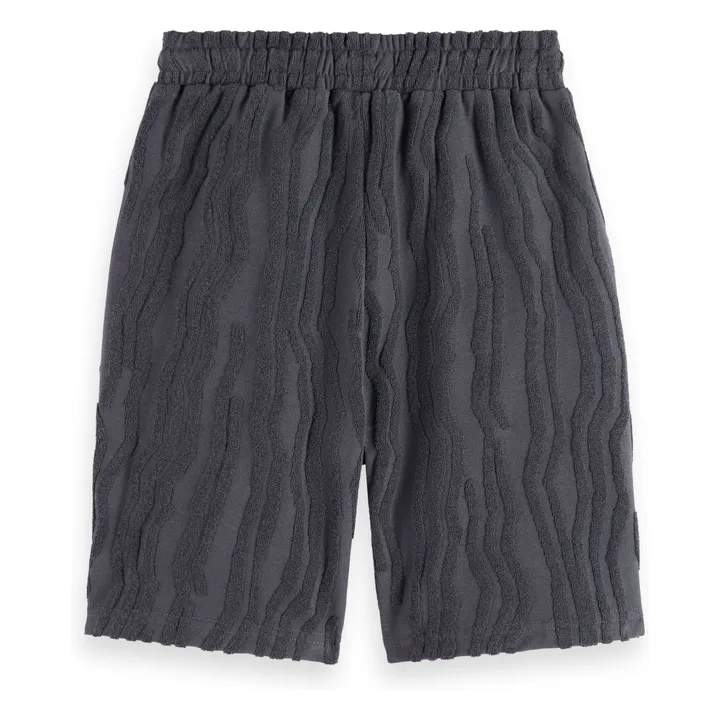 Short Jacquard Eponge | Gris foncé- Image produit n°1