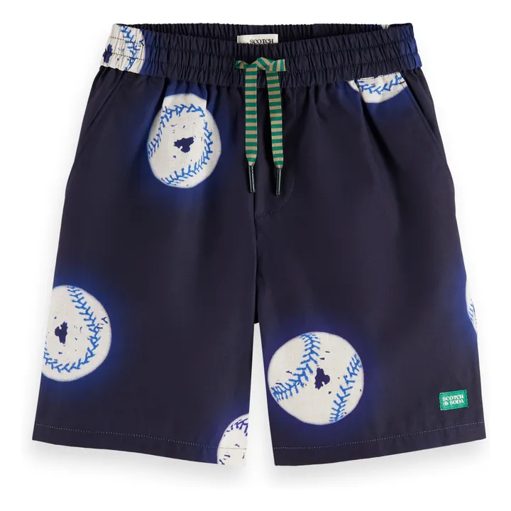 Short De Bain Baseball | Bleu marine- Image produit n°0