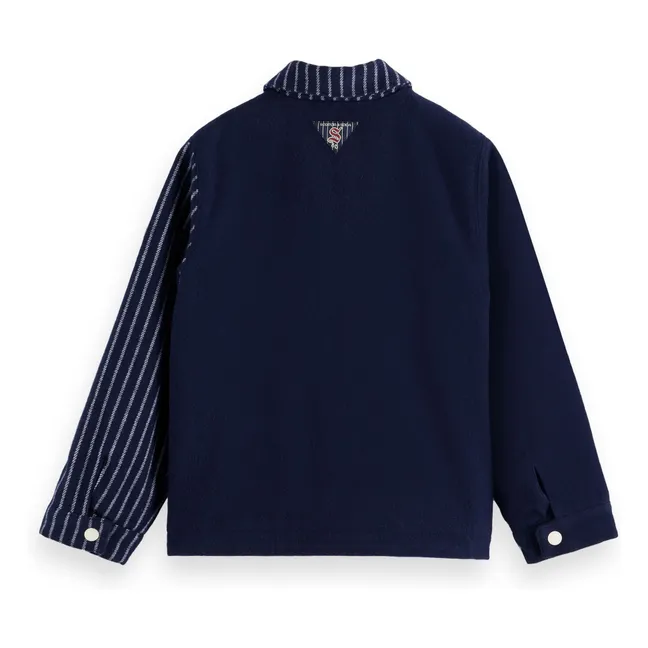Veste Coach Rayée | Bleu marine