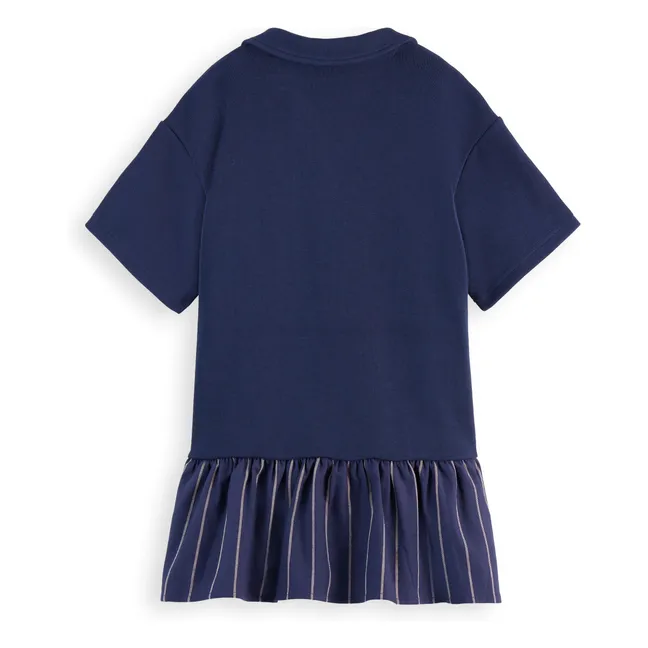 Robe Polo Rayée | Navy