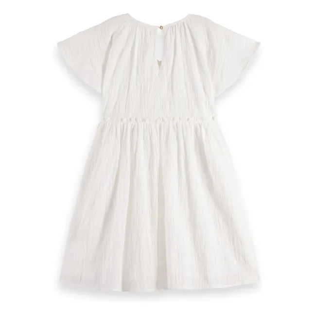 Kleid Gaze aus Baumwolle | Weiß