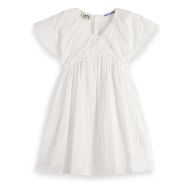 Kleid Gaze aus Baumwolle | Weiß