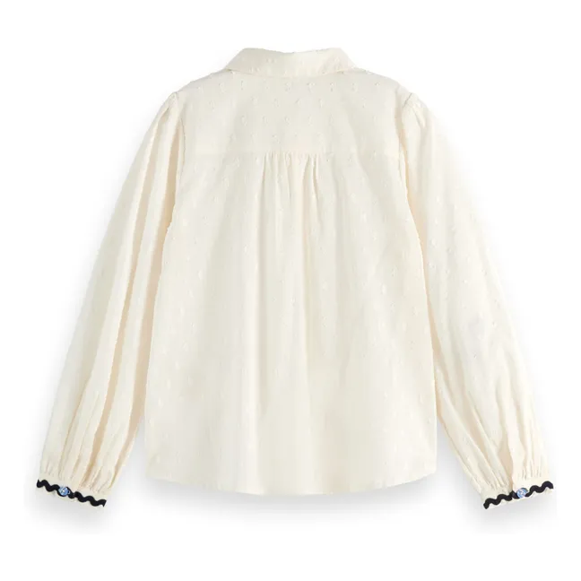 Blouse Brodée | Ecru
