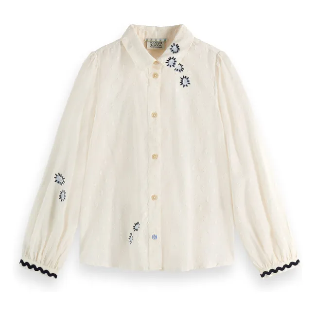 Blouse Brodée | Ecru