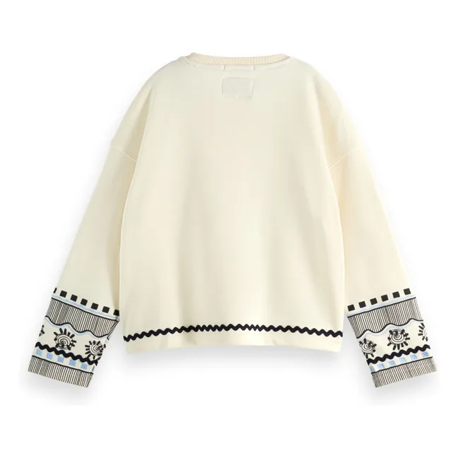 Jersey bordado | Crudo