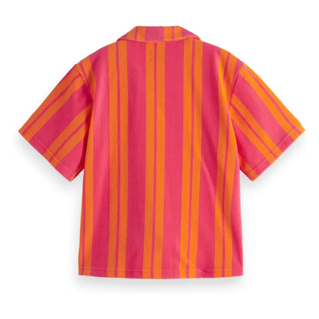 Hemd Frottee-Streifen | Rosa
