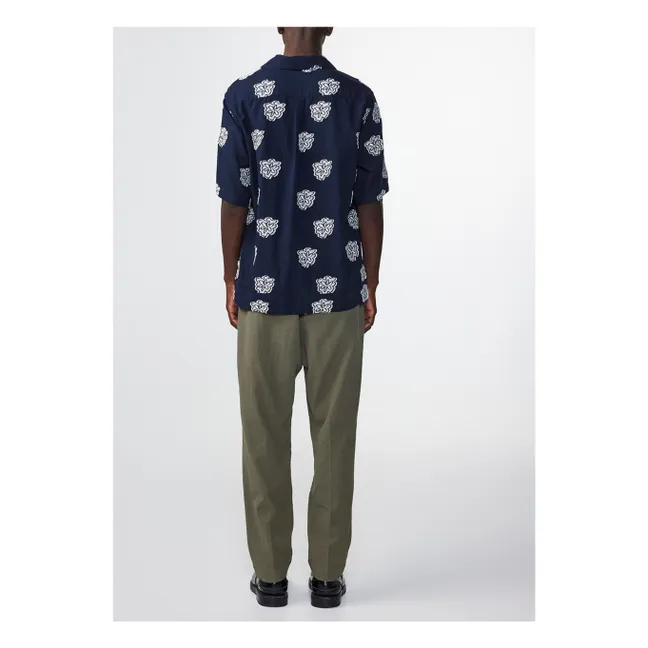 Bluse Leo Bio-Baumwolle | Navy