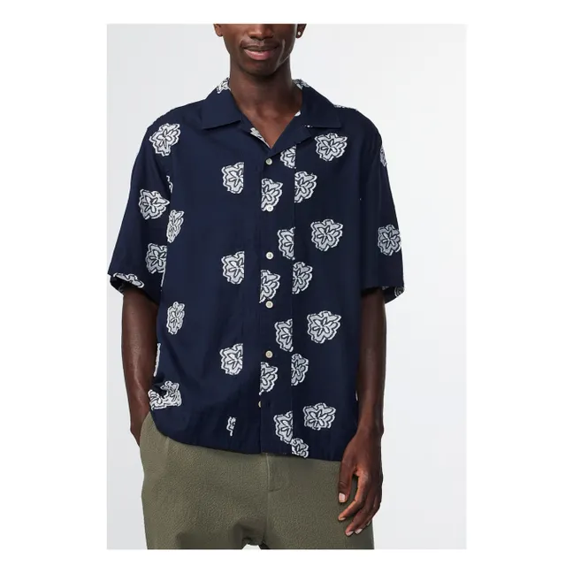 Bluse Leo Bio-Baumwolle | Navy