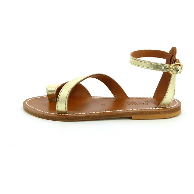 Anaelle Lamé Sandalen | Gold