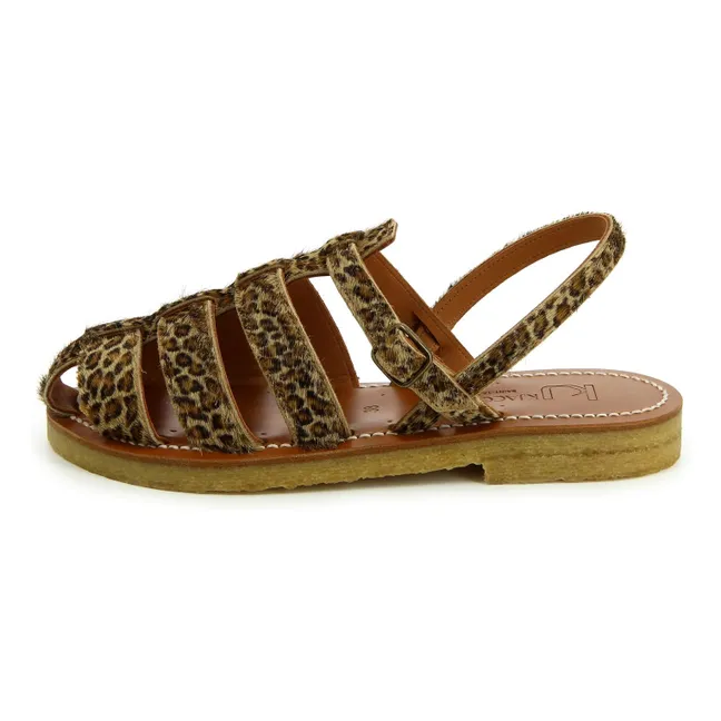 Lemonia Horsy Sandalen | Leopard