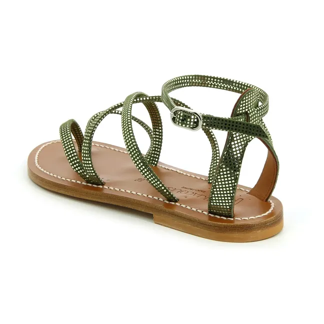 Epicure Caviar Sandalen | Grün