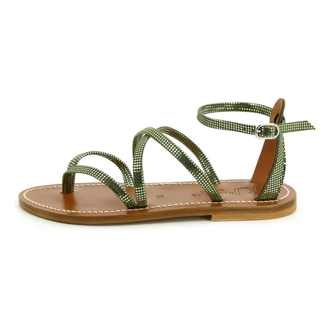 Epicure Caviar Sandalen | Grün