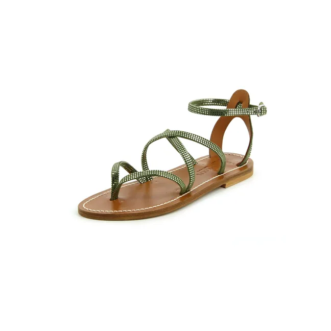 Epicure Caviar Sandalen | Grün