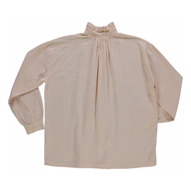 Blusa doble de gasa de algodón Rosier - Colección Femenina | Rosa empolvado