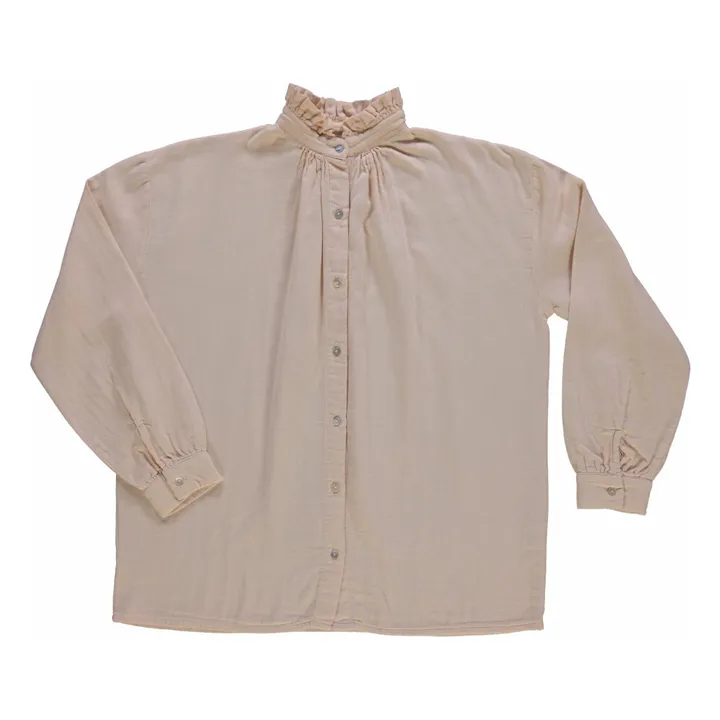 Blouse Rosier Double Gaze de Coton - Collection Femme | Rose poudré- Image produit n°0