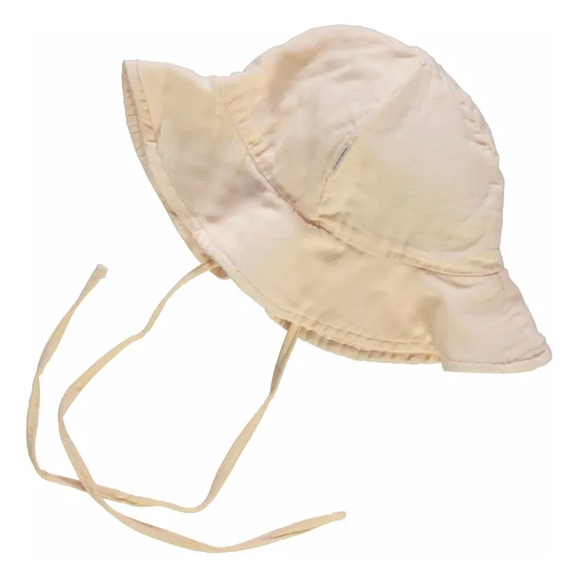 Pfingstrosenhut Doppelte Gaze aus Bio-Baumwolle | Beige