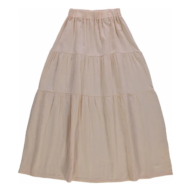 Falda de gasa de algodón doble Thyme - Colección Femenina | Rosa empolvado