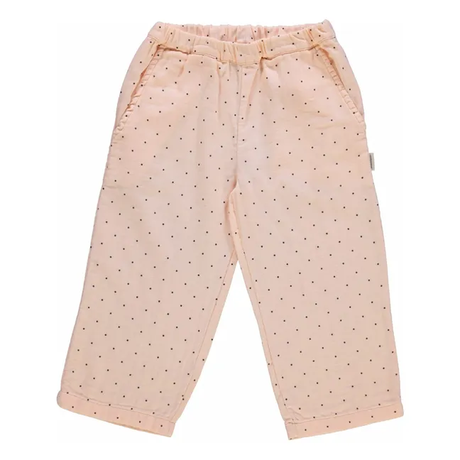 Pomelos Pois Double Gauze Organic Cotton Pants | Pink