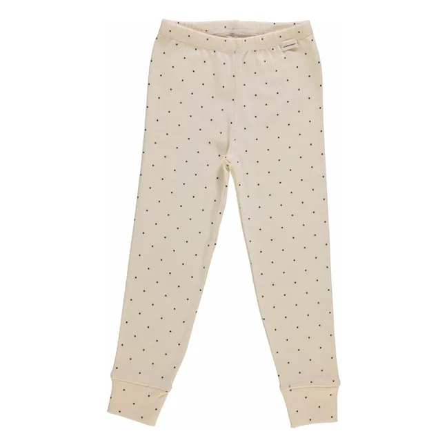 Legging Basilikum Erbsen Bio-Baumwolle | Beige