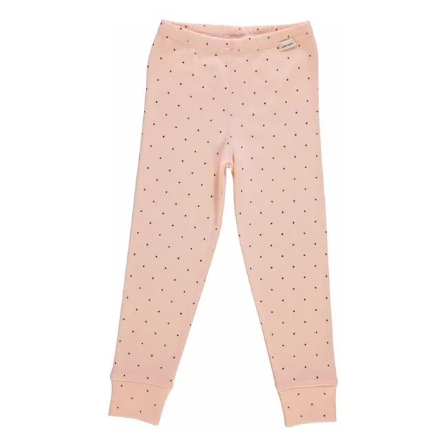 Legging Basilikum Erbsen Bio-Baumwolle | Rosa