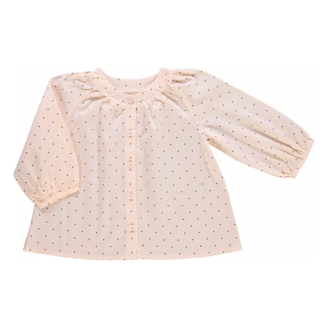 Pecan blouse Organic cotton voile | Powder pink