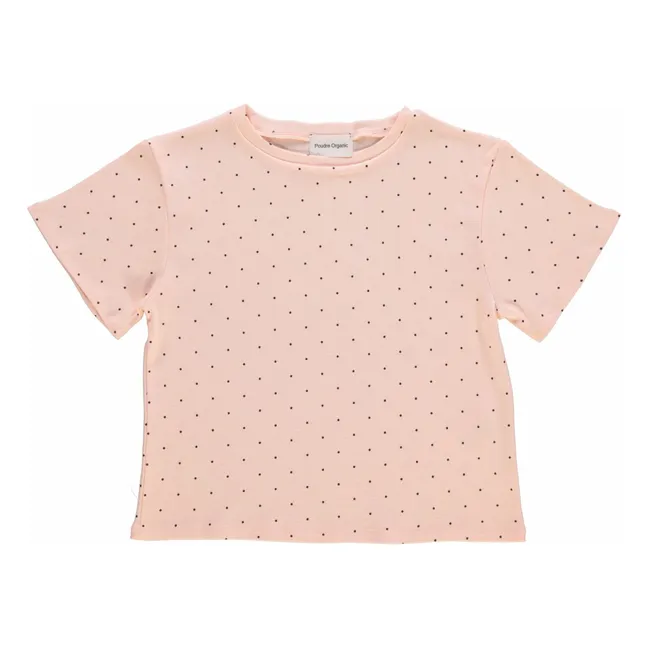 T-Shirt Orgeat Erbsen Bio-Baumwolle | Puderrosa